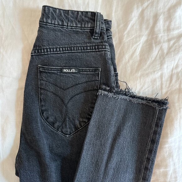 ROLLA'S Dusters Slim Straight Jean in Comfort Shadow - Size 24 (Aussie 6) - Picture 2 of 8